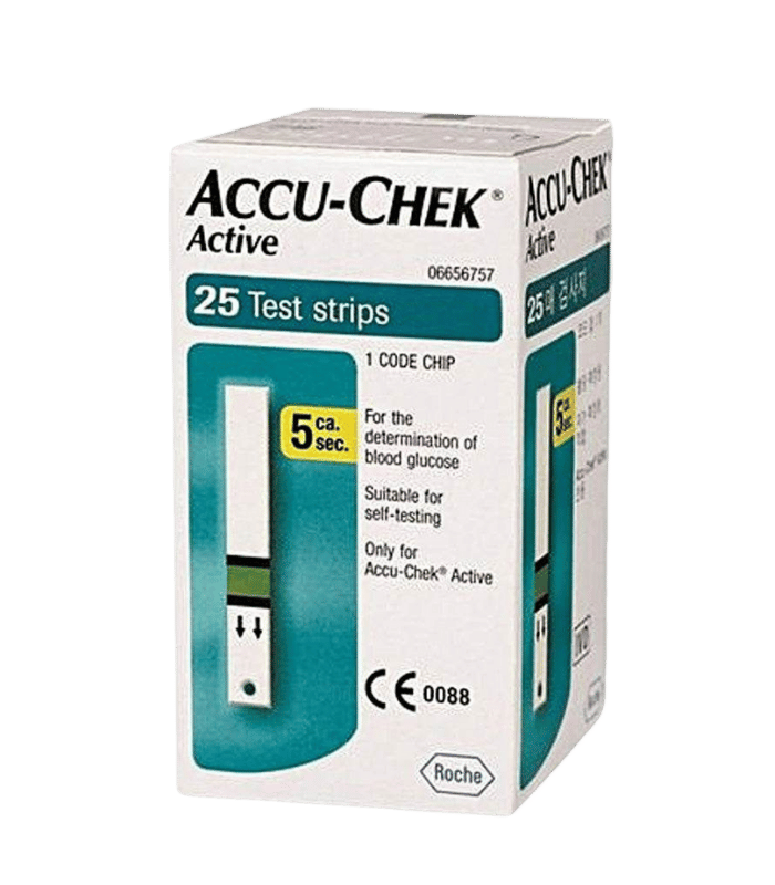 Accu-Chek Active Bandelettes de Test de Glycémie 25 Unités