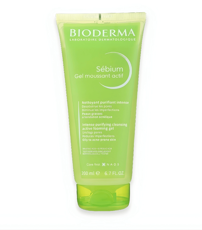 Bioderma Sébium Gel Moussant Actif Nettoyant Purifiant Intense 200ml