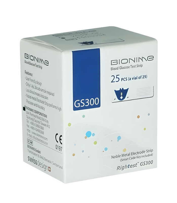 Bionime Bandelettes de Test Glycémie Rightest GS300 25 unités