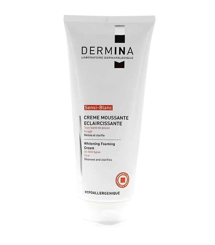 Dermina Sensi-Blanc Crème Moussante Éclaircissante 100ml