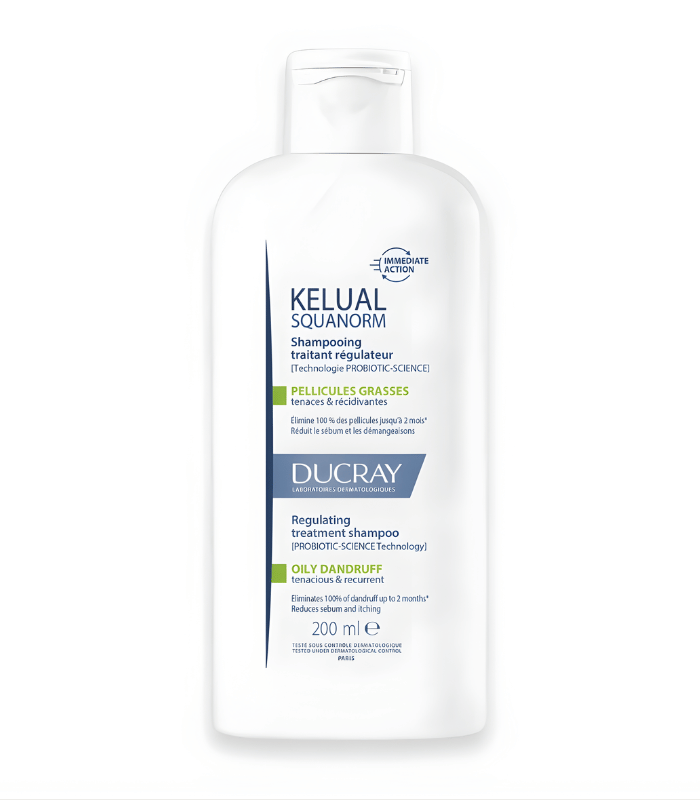 Ducray Kelual Squanorm Shampoing Anti-Pelliculaire Grasses 200ml