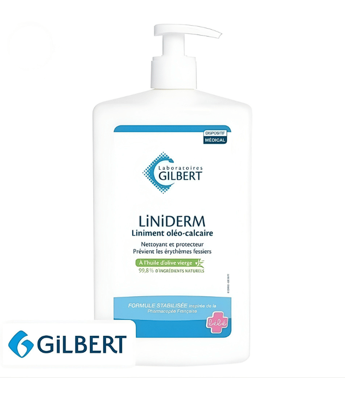 Gilbert Liniderm Liniment Oléo-calcaire Soin Pour Le Change Pompe 1L