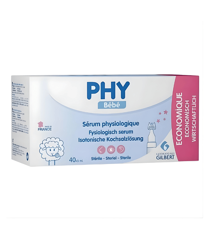 Gilbert PHY Bébé Sérum Physiologique Solution Nasale Ophtalmique 40x – 5ml