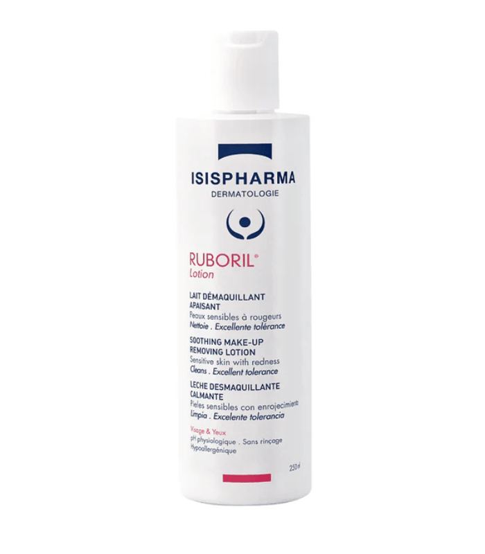 Isispharma Ruboril Lotion Lait Démaquillant Apaisant Peaux Sensibles 250ml