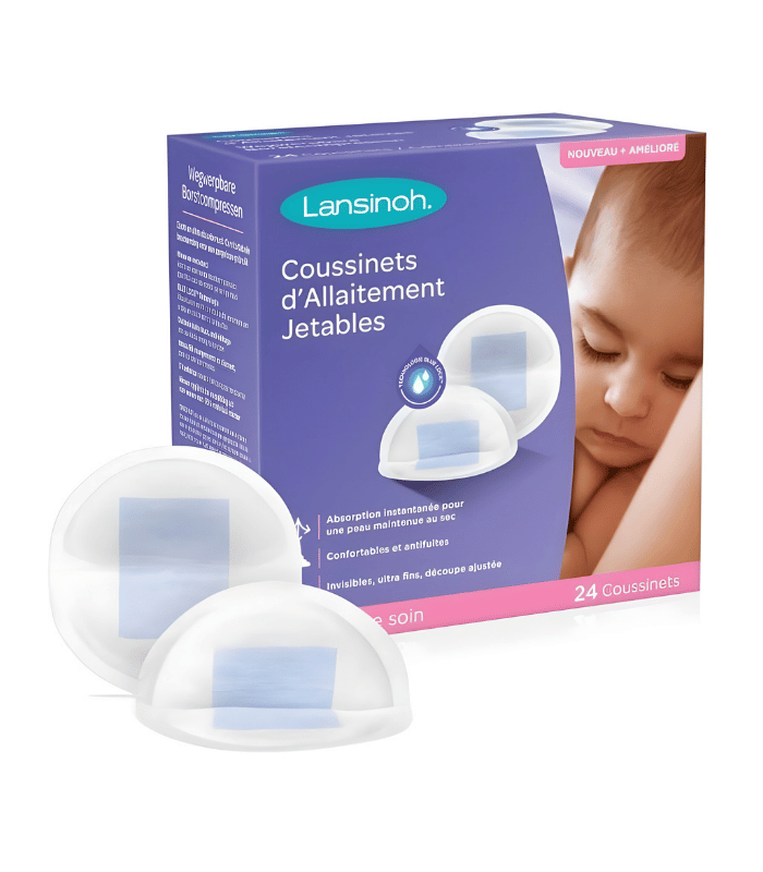 Lansinoh Coussinets d’Allaitement Jetables Blue Lock 24 unités