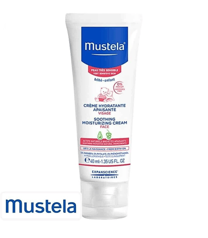 Mustela Crème Hydratante Apaisante Visage Bébé 40ml