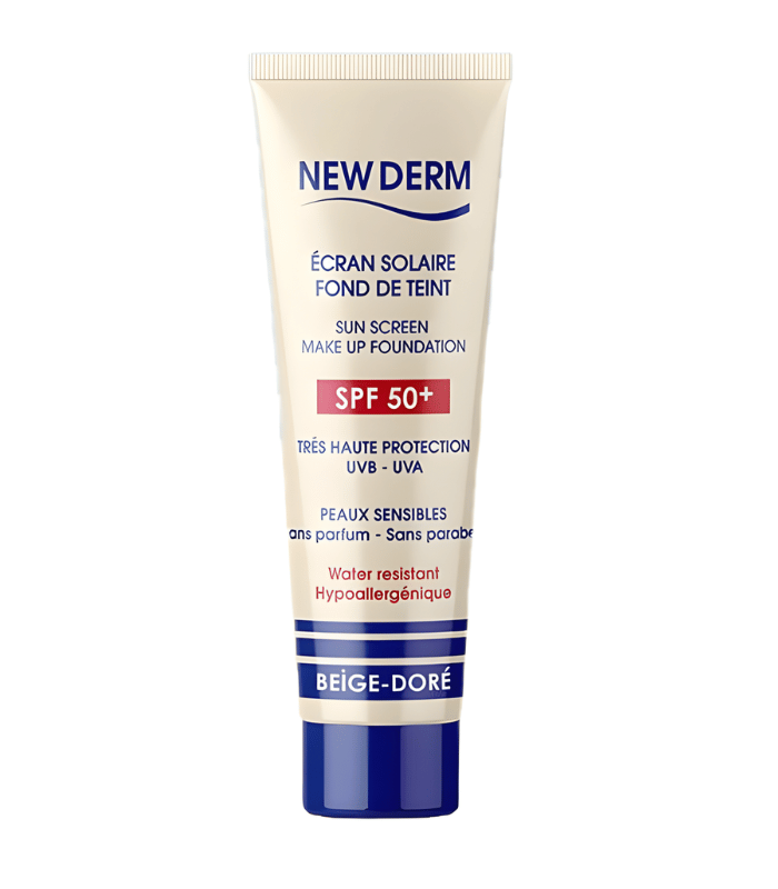 New Derm Écran Solaire Teinté SPF50+ Opale 50ml
