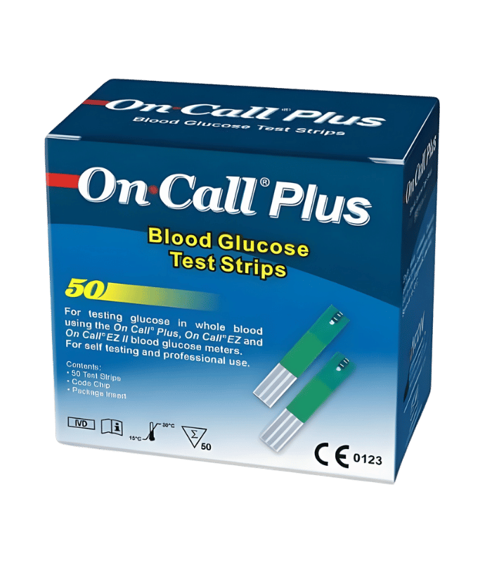 On Call Plus Blood Glucose Test Strips 50 Strips