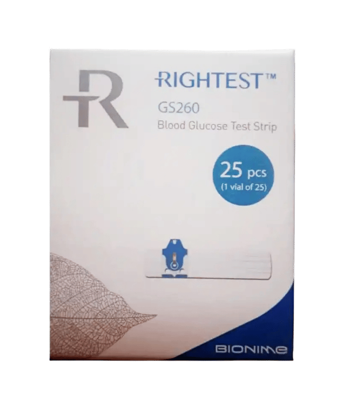 Rightest GS260 – Bandelettes de Test de Glycémie 25 pièces