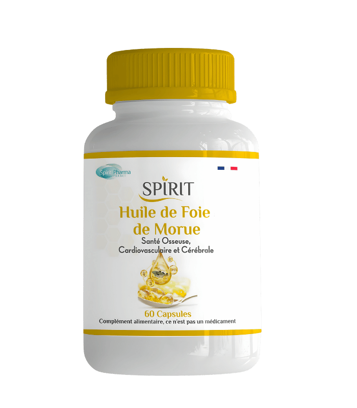 Spirit Huile de Foie de Morue 60 capsules