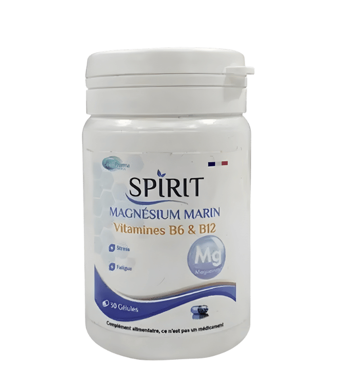 Spirit Magnésium Marin + Vitamines B6 & B12 30 gélules