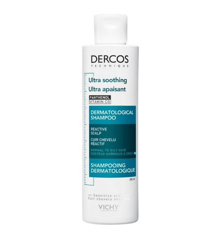 Vichy Dercos Ultra Apaisant Shampoing Dermatologique Cheveux Normaux à Gras 200ml