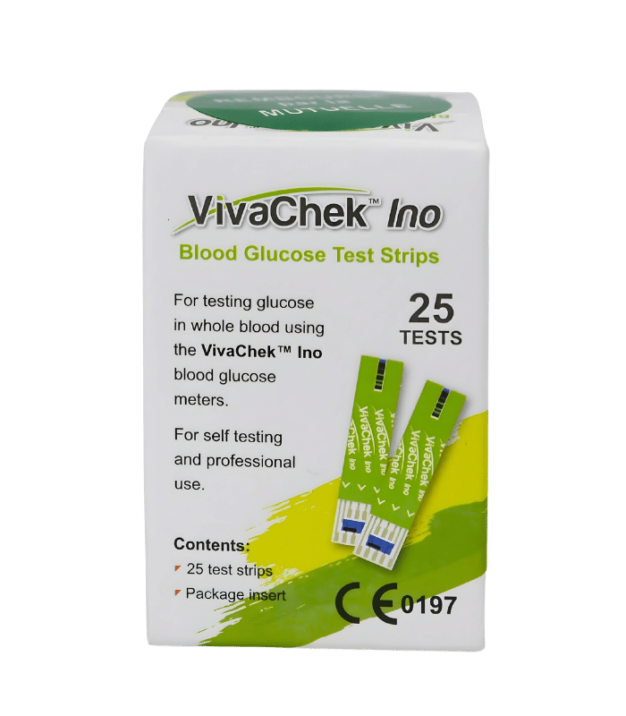 VivaChek Ino Blood Glucose Test Strips 25 Tests